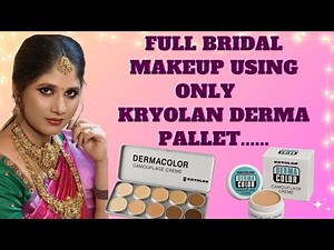 Only Kryolan Derma Palette | Bridal Makeup Tutorial 🌸