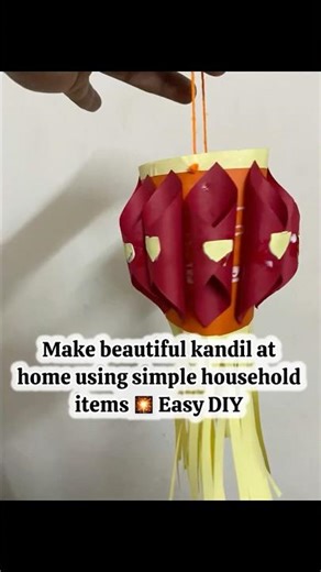 Make beautiful kandil at home using simple household items 🎇 Easy DIY