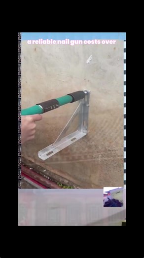 Manual Mini Steel Nail Gun with 100 Nails,5 Gears Power Adjustment,Integrated Air Nailer for Concrete & Woodworking.
