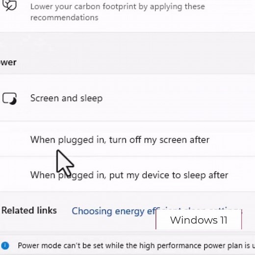 Windows 11 Display and Sleep Time Settings