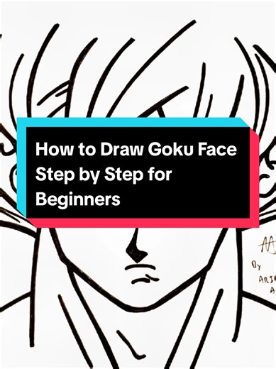 How to Draw Goku's Face Step by Step for Beginners