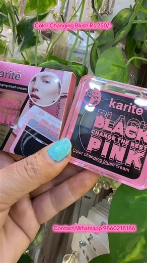 #Blush Rs 250/- Cream Based Color Chnaging Blush Very longlasting and Waterproof #foyou #foryoupage❤️❤️ #makeitviral #trending contact/WhatsApp 9860218186