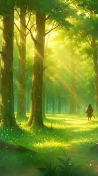 Enchanted Forest Trail 🌲 | Anime Nature Ambience #animation #relaxingmusic #livewallpaper #shorts