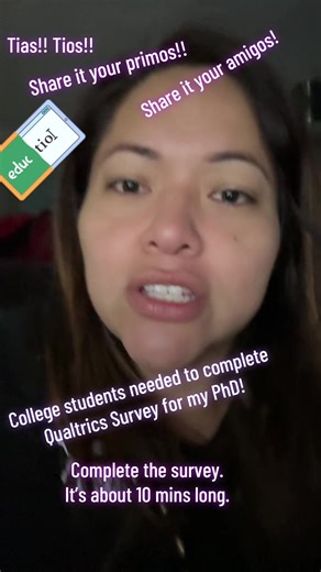 College students needed for Qualtrics survey for PhD program! #phd #doctora #completerthesurvey #fyp