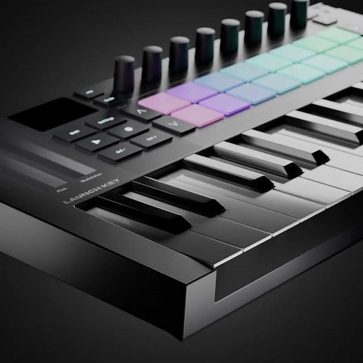 LaunchKey Mini 25 Product Vizualization (Blender 3D)