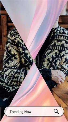 Men’s Zip Jacquard Cardigan Sweater – V-Neck