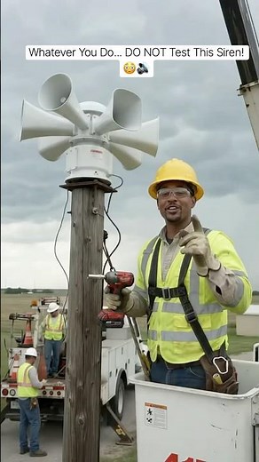 Testing The New Tornado Siren... (RIP Eardrums) 🌪️😳 #shorts