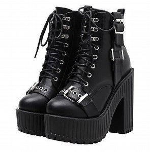 20% Off This Vintage Punk Buckle Lacing Motorcycle Boots Use promo code LOVEFS20 upon checkout Click the link: https://bit.ly/2Mzlulk | FashionSprout