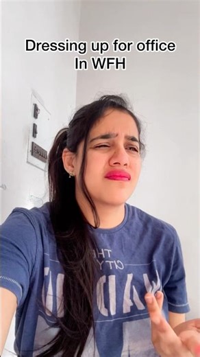 Dressing up for office in WFH feat- pretty little baby 👶🏻 #youtubeshortsindia #comedy #wfh