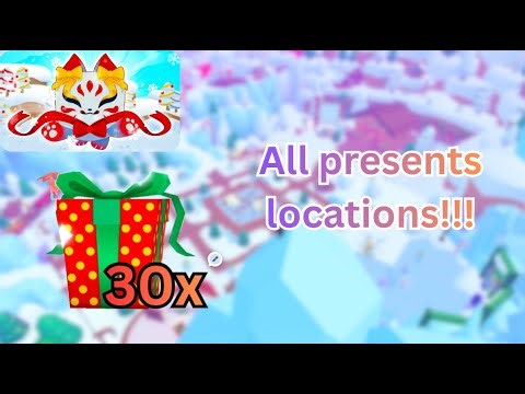 All Christmas presents locations in ''Pet simulator 99''.
