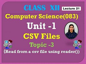 Read CSV File Using csv.reader() in Python | Python CSV Tutorial
