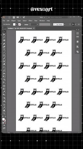 Easy Step & Repeat Pattern in Adobe Illustrator | Fast Duplicate Method Tip | Vexo Art