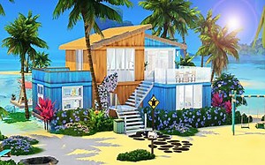 【模拟人生4 || 速建】美人鱼家庭住宅 By SimLicy