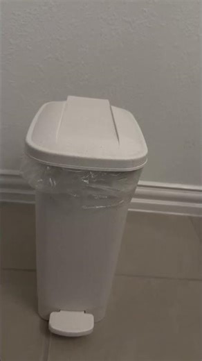 simplehuman 40 Liter / 10.6 Gallon Slim Kitchen Step Trash Can With Secure Slide Lock, Black Plastic