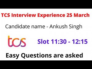 TCS Interview Experience 26 March | TCS Offcampus Hiring | Easy Questions TR + HR Round