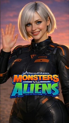 Monster Vs Aliens In Real #monstersvsaliens #dreamworks #cartoontoreallife