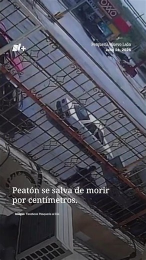 Peatón se salva de morir por centímetros