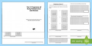 Year 4 Formal Multiplication Activity Booklet