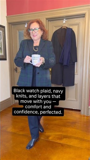 Black Watch Plaid & Navy | Knit Dressing for Comfort and Confidence