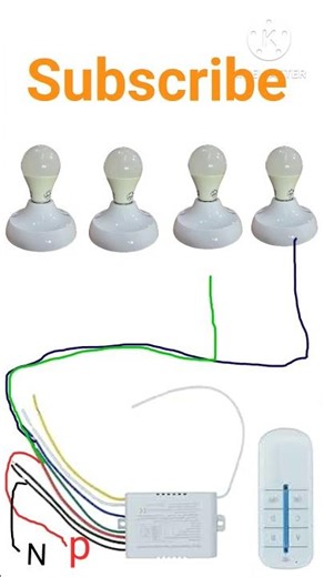 REMOTE CONTROL WIRING CONNECTION KESE KARE/REMOTE CONTROL DEVICE KESE LAGAYE ELECTRICAL WIRING