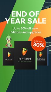 22K views · 40 reactions | End of Year Sale  Save up to 30% Get FL Studio – the fastest way from your brain to your speakers. Save big and start creating music with over 100 pro-level plugins, intuitive workflows, and Lifetime Free Updates! | FL Studio | Facebook
