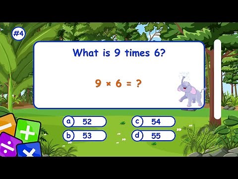 Math Quiz for Year 3 Kids! Multiplication, Division, Addition, Subtraction, & Fraction #4