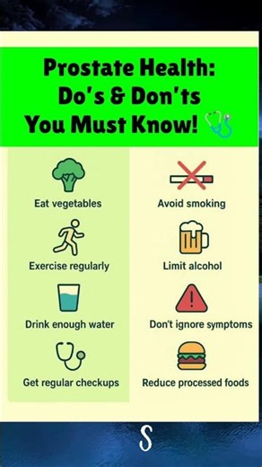 Prostate Health: Do’s & Don’ts You Must Know! 🩺 Prostate care tips #ProstateHealth