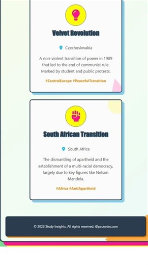 Post-Cold War democratization movements and their leaders