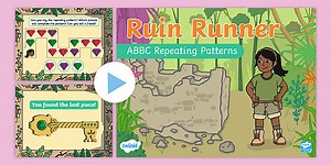 Ruin Runner ABBC Repeating Patterns PowerPoint
