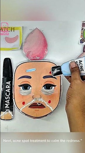 ASMR Satisfying Paper Face Makeover #asmr #diy #robloxasmr #roblox