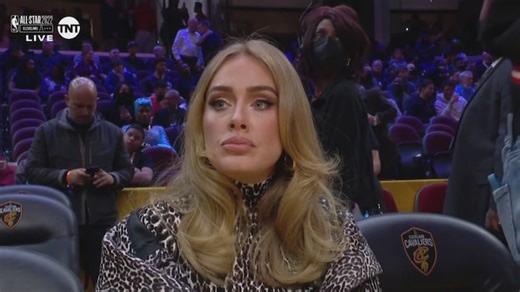Adele Courtside with Rich Paul at NBA All-Star Game