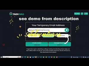 Trash Mails – Ultimate Temporary Email SaaS Script | Full Demo & Features Explained