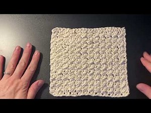 How to crochet a wash cloth - full project video tutorial