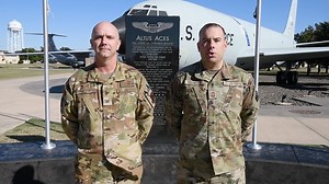 1.1K views · 82 reactions | 퐓퐡퐚퐧퐤 퐲퐨퐮, 퐯퐞퐭퐞퐫퐚퐧퐬  Col. Jeff Marshall, 97th Air Mobility Wing commander, and Chief Master Sgt. Justin Brundage, 97th Air Mobility Wing command chief, honor America’s veterans for their quiet courage and exemplary service. Tune into their message below  (U.S. Air Force  by Senior Airman Miyah Gray) | Altus Air Force Base | Facebook