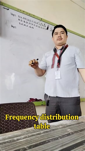 Moises Carlos | Steps in Frequency distribution table #teacher #math #statistics | Instagram