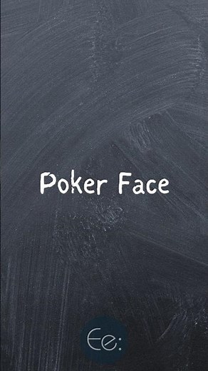 Poker Face 🎭🃏 What Does It Mean? English Explained #phrases #expression #meaning #slang #idioms #esl