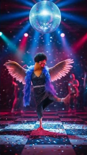 the hen dancing in disco #hen #disco #funnyshorts