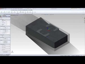 SolidCAM Tutorial Video3 (Defining new CAM part using coordinate system and stock material. )