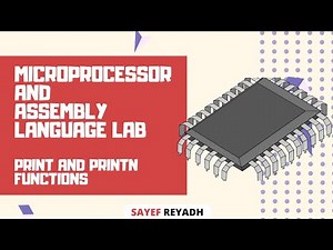 Assembly Language Tutorial Bangla EMU8086 - 9 - PRINT & PRINTN Functions - বাংলা