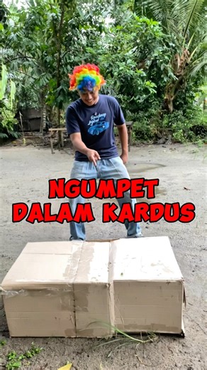 Hafizh Hiding in a Cardboard Box😅🤪