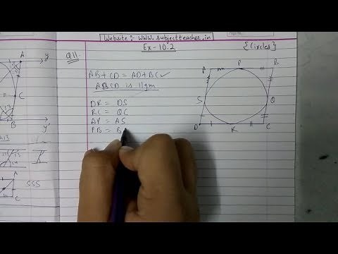 Chapter 10 Exercise 10.2 (Q10, Q11) CIRCLES || NCERT || Maths class 10