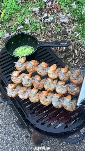 Spicy Tequila Lime Shrimp Recipe | Over The Fire Cooking by Derek Wolf