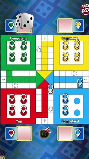 Ludoking Gameplay With 4 Computer Player #Ludoking #Ludokinglive