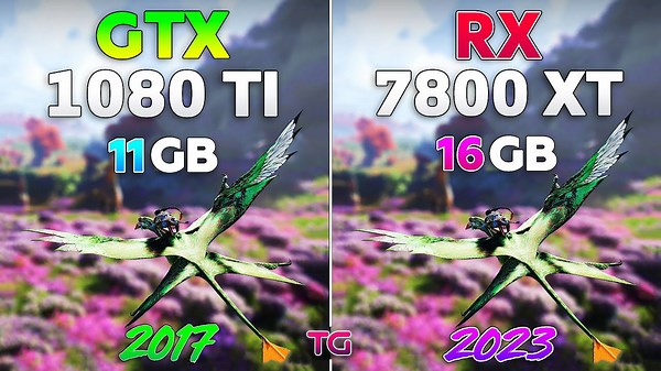 GTX 1080 Ti vs RX 7800 XT - Test in 10 games