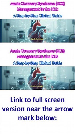 Acute Coronary Syndrome (ACS) Management in the ICU: A Step-by-Step Clinical Guide