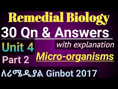 Remedial Biology Unit 4 Micro-organisms Part 2|30MCQ #remedialexam2017 #remedialtricks#remedialfocus
