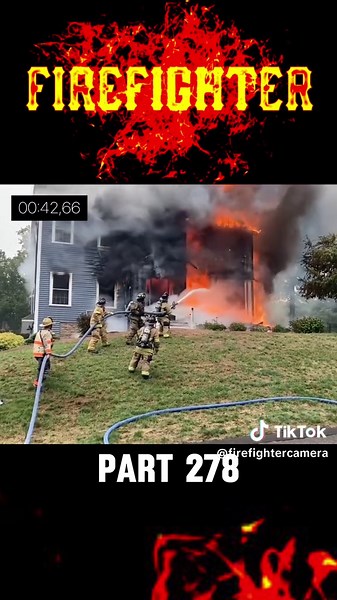 Brave Firefighters Battle House Fire with Action Cameras