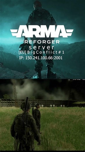 Подключайся в самые красочные бои к нам на сервер в Arma Reforger по IP : 150.241.100.66:2001