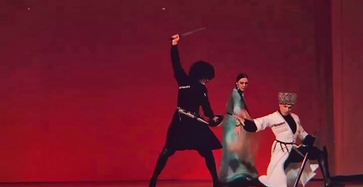 Traditional Caucasus Sword Dance Video