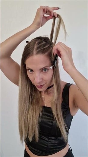 FLAT TWISTS HALF UP HAIRSTYLE 🩷 #hairinspo #HairGoals #longhair #cheveux #howto